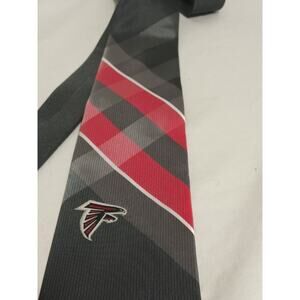 NWT NFL Atlanta Falcon Gray Red Print Tie